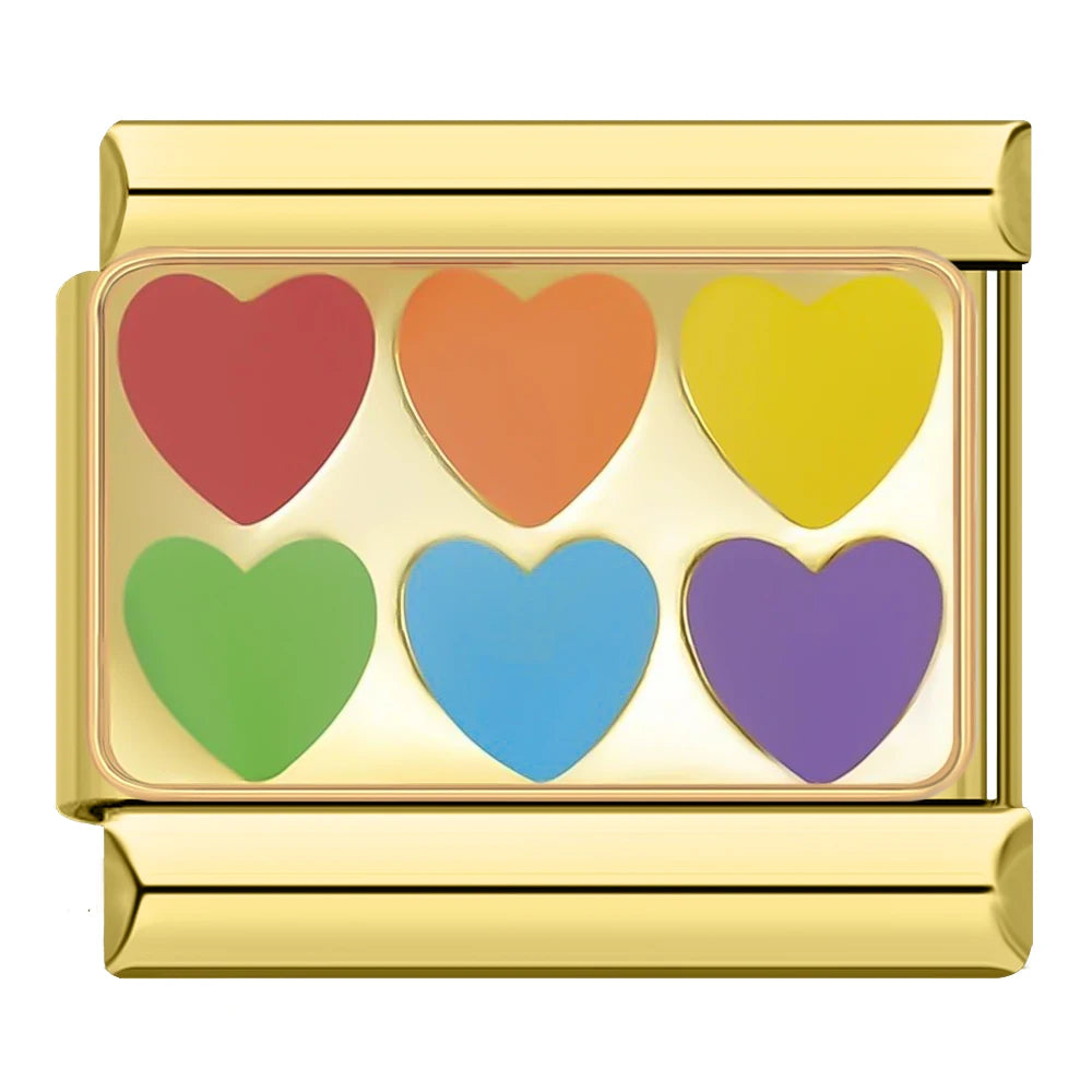 Charm Corazones Multicolor
